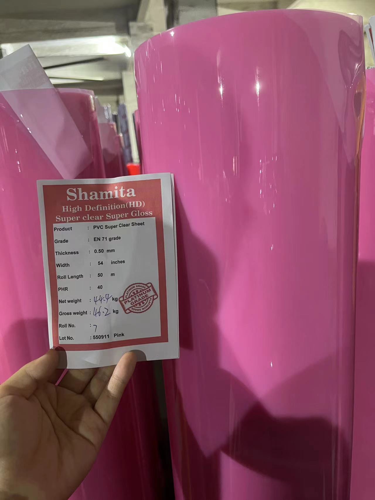 PVC Color Clear Sheeting Rolls